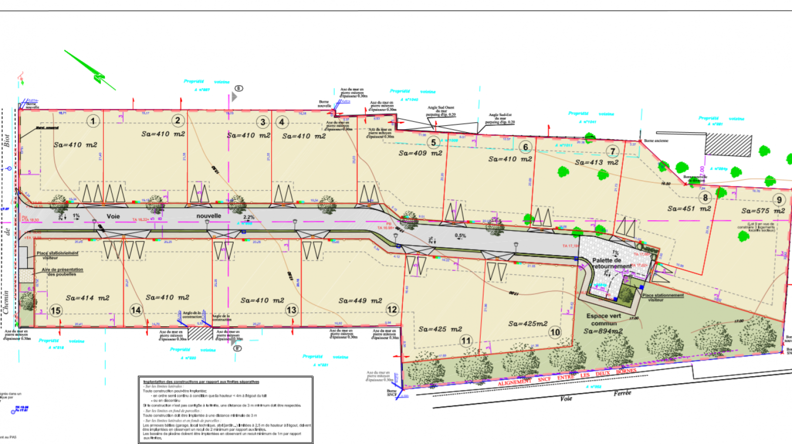 Terrain en lotissement à Arbanats pour projet de construction en bois, rive gauche de la Garonne
