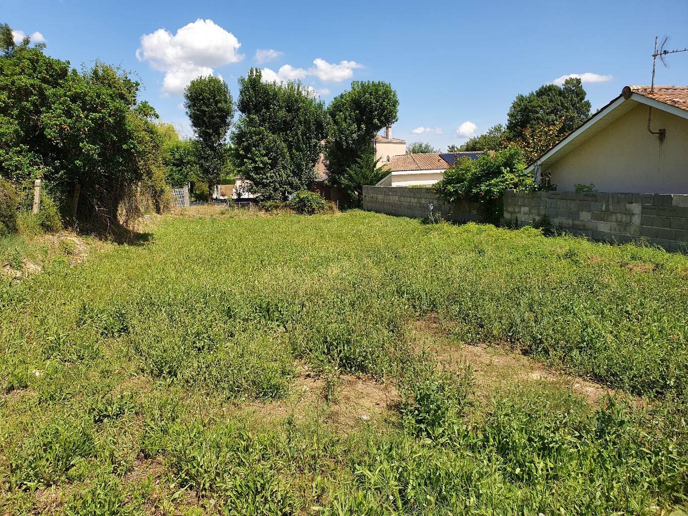 Projet personnel ou locatif sur un terrain en seconde ligne vers le centre de MONTUSSAN