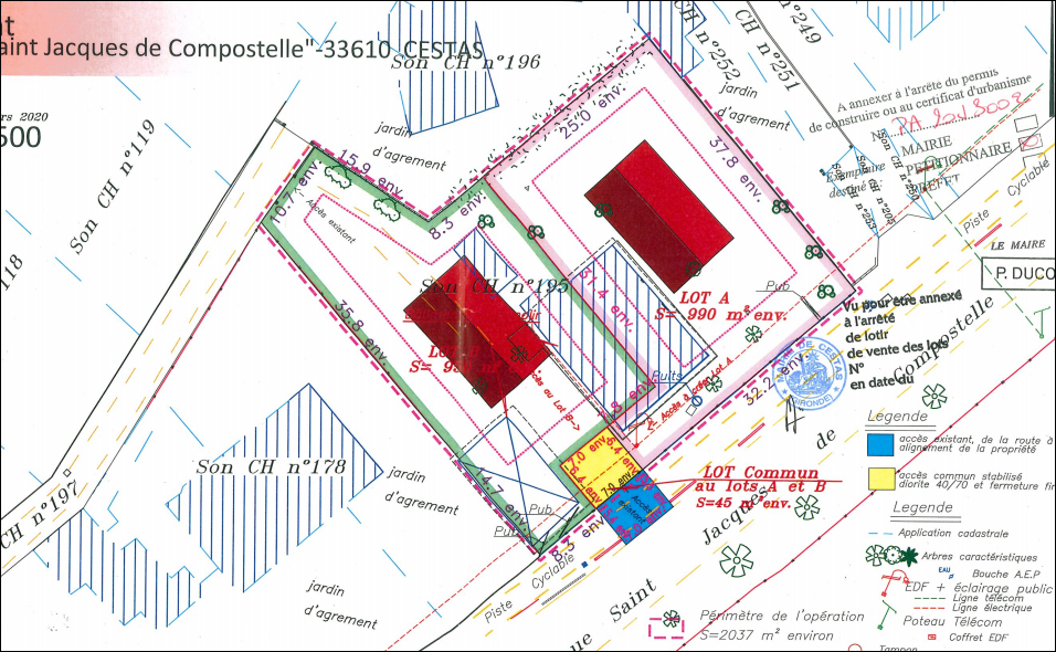 Terrain à Cestas pour la construction d'une maison ossature bois C-MOBI