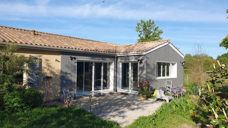 Agrandissement de maison en Giroinde en Bois