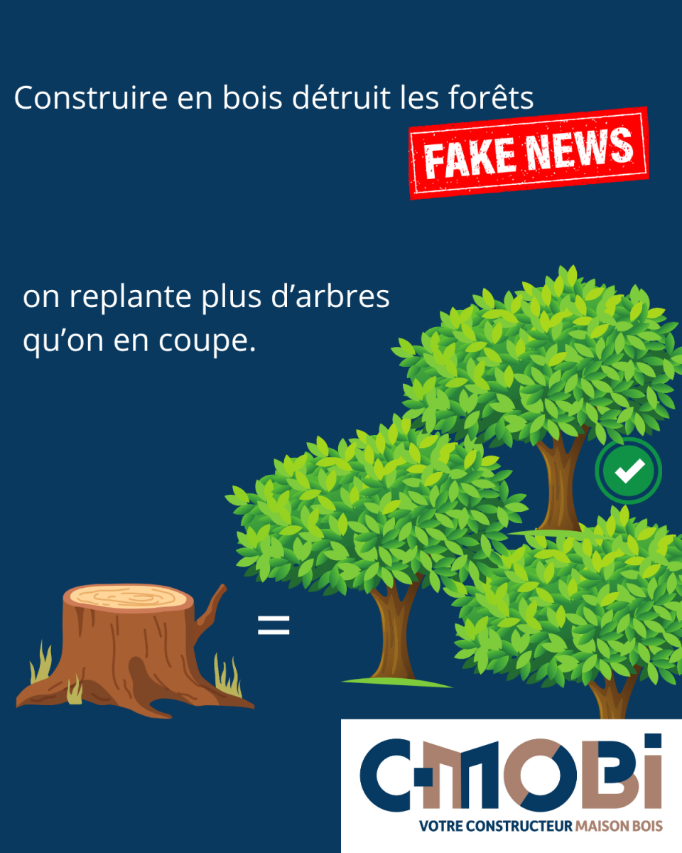 construire en bois ne détruit pas les forêts, Au contraire !