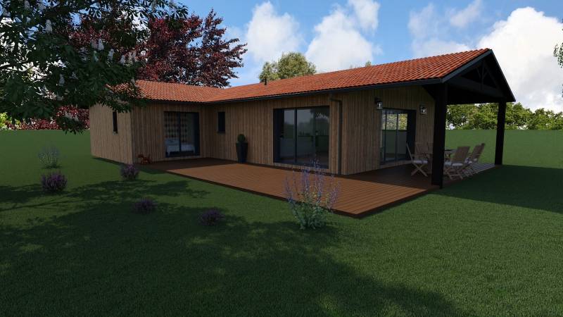 Maison en bois à construire en Gironde