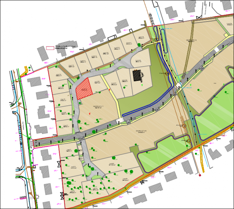 Ensemble parcellaire lotissement sur le bassin d'Acachon