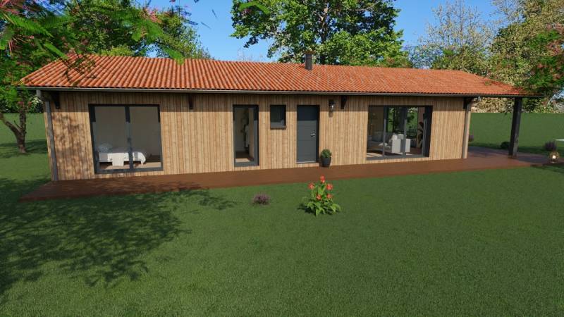maison en ossature bois près de Libourne