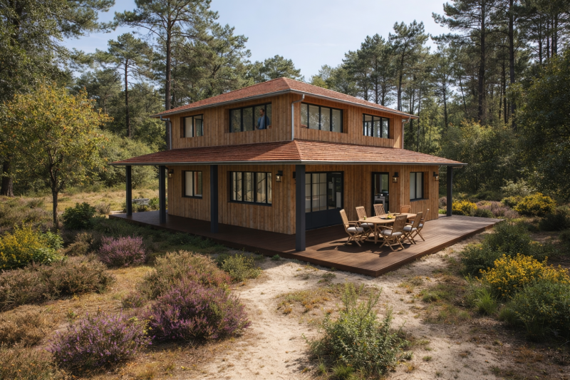 Terrain à bâtir à Vielle-Saint-Girons – 1700 m² en environnement naturel