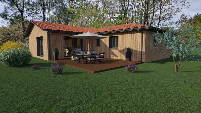 Plan de maison bois en Gironde