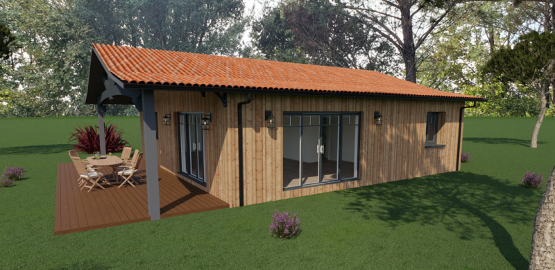 maison ossature bois proche Bordeaux