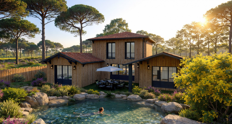 Maison ossature bois landes cmobi