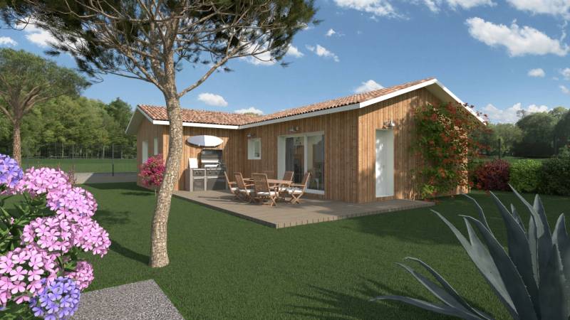 Maison bois moderne Gironde CMOBI