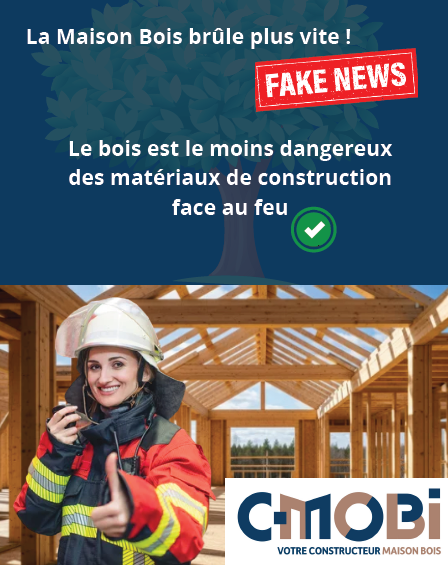 La maison en bois brûle vite ? FAUX !