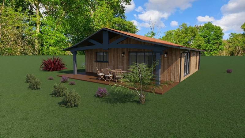 Maison ossature bois proche Labrède CMOBI